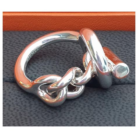 bague croisette argent hermes|bijouterie hermes.